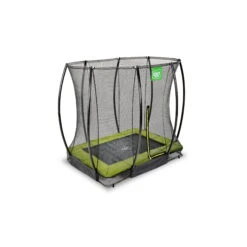 EXIT TOYS EXIT Silhouette Inground Trampoline 153x214cm Met Veiligheidsnet - Groen -EXIT TOYS Winkel exit silhouette inground trampoline 153x214cm met veiligheidsnet groen 2