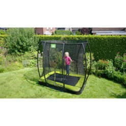 EXIT TOYS EXIT Silhouette Inground Trampoline 153x214cm Met Veiligheidsnet - Groen -EXIT TOYS Winkel exit silhouette inground trampoline 153x214cm met veiligheidsnet groen 8