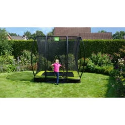 EXIT TOYS EXIT Silhouette Inground Trampoline 153x214cm Met Veiligheidsnet - Groen -EXIT TOYS Winkel exit silhouette inground trampoline 153x214cm met veiligheidsnet groen 9