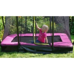 EXIT TOYS EXIT Silhouette Inground Trampoline 153x214cm Met Veiligheidsnet - Roze -EXIT TOYS Winkel exit silhouette inground trampoline 153x214cm met veiligheidsnet roze 10
