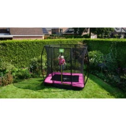 EXIT TOYS EXIT Silhouette Inground Trampoline 153x214cm Met Veiligheidsnet - Roze -EXIT TOYS Winkel exit silhouette inground trampoline 153x214cm met veiligheidsnet roze 8