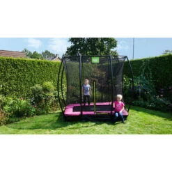 EXIT TOYS EXIT Silhouette Inground Trampoline 153x214cm Met Veiligheidsnet - Roze -EXIT TOYS Winkel exit silhouette inground trampoline 153x214cm met veiligheidsnet roze 9