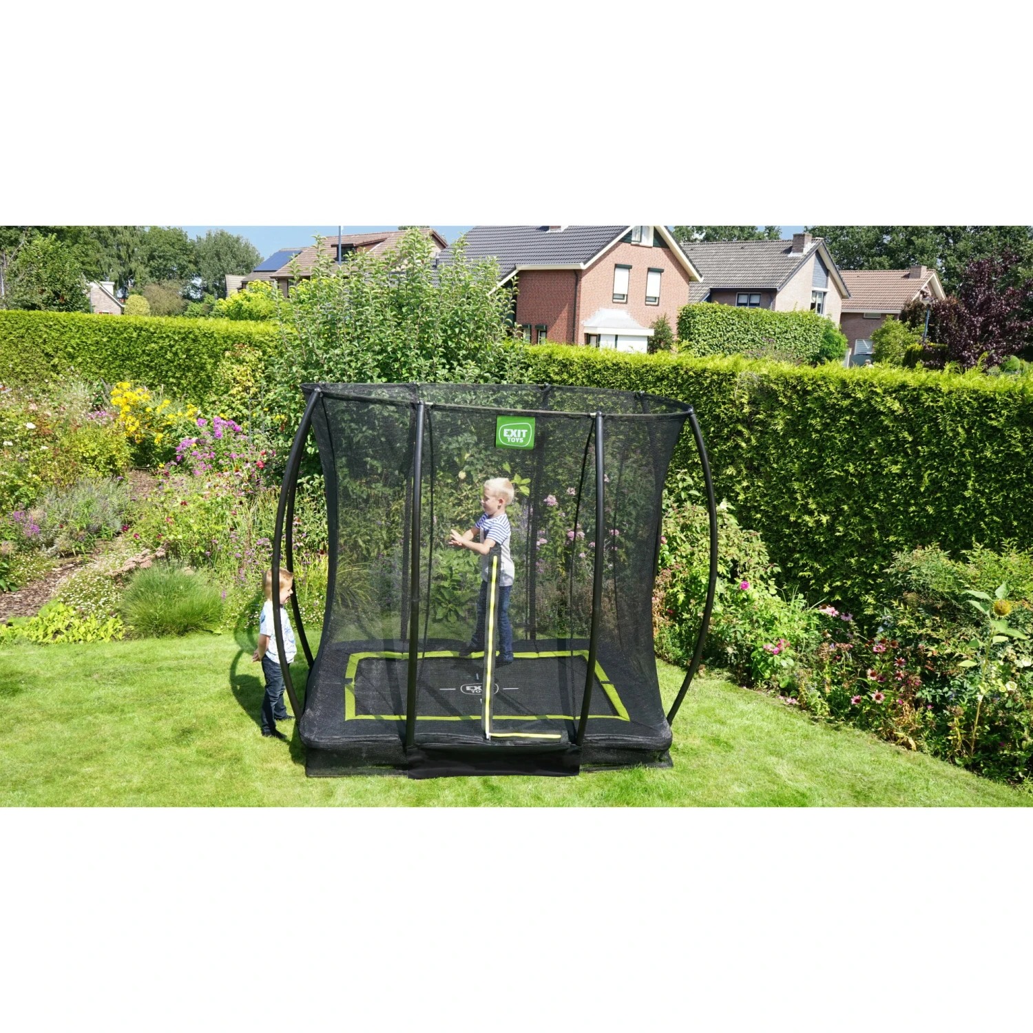 EXIT TOYS EXIT Silhouette Inground Trampoline 153x214cm Met Veiligheidsnet - Zwart 10 EXIT TOYS EXIT Silhouette Inground Trampoline 153x214cm Met Veiligheidsnet - Zwart - Afbeelding 10