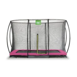 EXIT TOYS EXIT Silhouette Inground Trampoline 214x305cm Met Veiligheidsnet - Roze