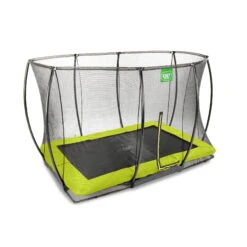 EXIT TOYS EXIT Silhouette Inground Trampoline 244x366cm Met Veiligheidsnet - Groen -EXIT TOYS Winkel exit silhouette inground trampoline 244x366cm met veiligheidsnet groen 2