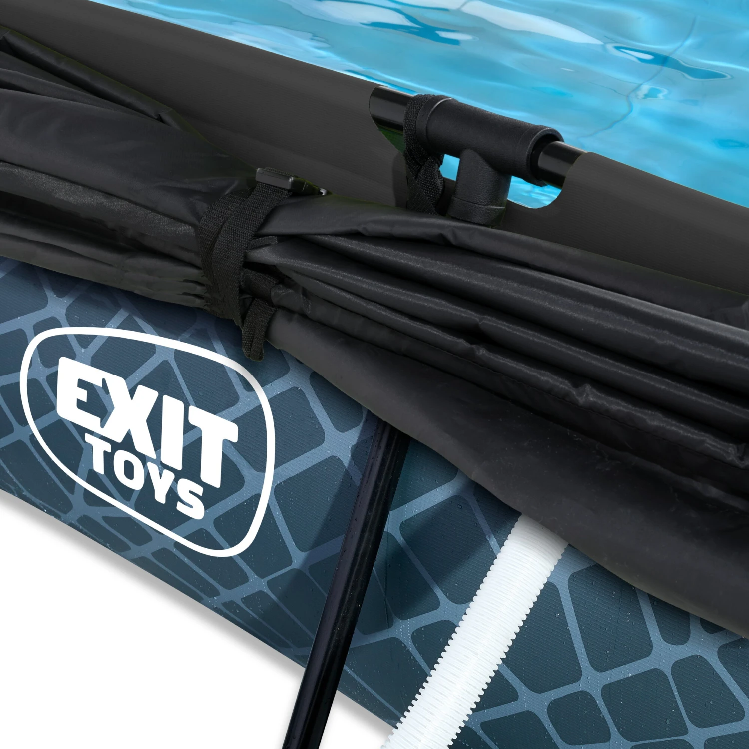 EXIT TOYS EXIT Stone Zwembad 300x200x65cm Met Filterpomp En Schaduwdoek - Grijs 6 EXIT TOYS EXIT Stone Zwembad 300x200x65cm Met Filterpomp En Schaduwdoek - Grijs - Afbeelding 6