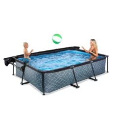EXIT TOYS EXIT Stone Zwembad 300x200x65cm Met Filterpomp En Schaduwdoek - Grijs 20 EXIT TOYS EXIT Stone Zwembad 300x200x65cm Met Filterpomp En Schaduwdoek - Grijs -EXIT TOYS Winkel exit stone zwembad 300x200x65cm met filterpomp en schaduwdoek grijs 7