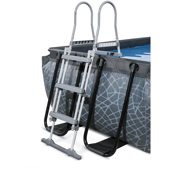 EXIT TOYS EXIT Stone Zwembad 400x200x100cm Met Afdekking, Sand Filter En Warmtepomp, Grijs 5 EXIT TOYS EXIT Stone Zwembad 400x200x100cm Met Afdekking, Sand Filter En Warmtepomp, Grijs - Afbeelding 5