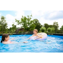 EXIT TOYS EXIT Stone Zwembad ø360x122cm Met Filterpomp - Grijs -EXIT TOYS Winkel exit stone zwembad o360x122cm met filterpomp grijs 7