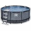 EXIT TOYS EXIT Stone Zwembad ø360x122cm Met Filterpomp, Grijs