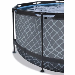 EXIT TOYS EXIT Stone Zwembad ø360x122cm Met Filterpomp, Grijs 7 EXIT TOYS EXIT Stone Zwembad ø360x122cm Met Filterpomp, Grijs -EXIT TOYS Winkel exit stone zwembad o360x122cm met filterpomp grijs a294607 2