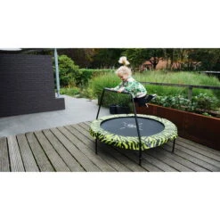 EXIT TOYS EXIT Tiggy Junior Trampoline Met Beugel ø140cm - Zwart/groen -EXIT TOYS Winkel exit tiggy junior trampoline met beugel o140cm zwart groen 4