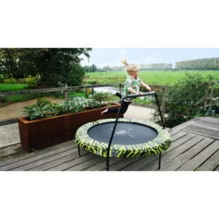 EXIT TOYS EXIT Tiggy Junior Trampoline Met Beugel ø140cm - Zwart/groen -EXIT TOYS Winkel exit tiggy junior trampoline met beugel o140cm zwart groen 5