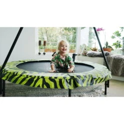 EXIT TOYS EXIT Tiggy Junior Trampoline Met Beugel ø140cm - Zwart/groen -EXIT TOYS Winkel exit tiggy junior trampoline met beugel o140cm zwart groen 6