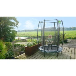 EXIT TOYS EXIT Tiggy Junior Trampoline Met Veiligheidsnet ø140cm - Zwart/grijs -EXIT TOYS Winkel exit tiggy junior trampoline met veiligheidsnet o140cm zwart grijs 6