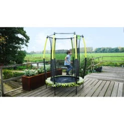 EXIT TOYS EXIT Tiggy Junior Trampoline Met Veiligheidsnet ø140cm - Zwart/groen -EXIT TOYS Winkel exit tiggy junior trampoline met veiligheidsnet o140cm zwart groen 6