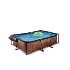 EXIT TOYS EXIT Wood Zwembad 220x150x65cm Met Filterpomp En Overkapping - Bruin 18 EXIT TOYS EXIT Wood Zwembad 220x150x65cm Met Filterpomp En Overkapping - Bruin -EXIT TOYS Winkel exit wood zwembad 220x150x65cm met filterpomp en overkapping bruin 8