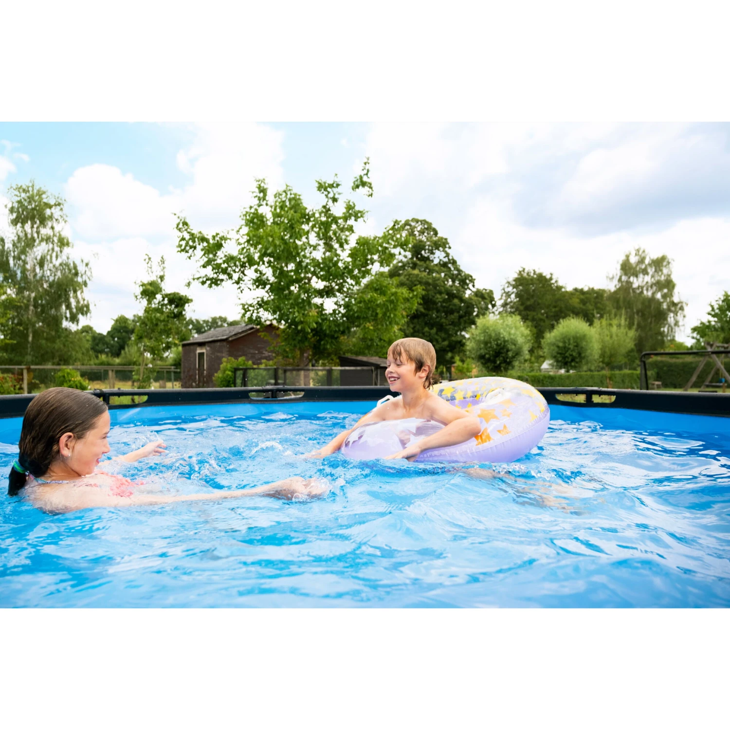 EXIT TOYS EXIT Wood Zwembad ø360x122cm Met Zandfilterpomp - Bruin 8 EXIT TOYS EXIT Wood Zwembad ø360x122cm Met Zandfilterpomp - Bruin - Afbeelding 8