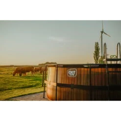 EXIT TOYS EXIT Wood Zwembad ø427x122cm Met Filterpomp - Bruin -EXIT TOYS Winkel exit wood zwembad o427x122cm met filterpomp bruin 9