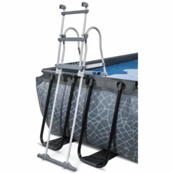 EXIT TOYS EXIT Zwembad Stone 400x200cm Met Overkapping En Zandfilterpomp - Grijs -EXIT TOYS Winkel exit zwembad stone 400x200cm met overkapping en zandfilterpomp grijs a269406 3
